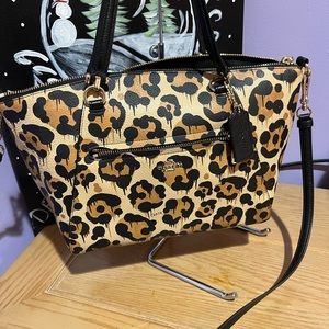 Coach Wild Beast Baseman Prairie Leopard Print